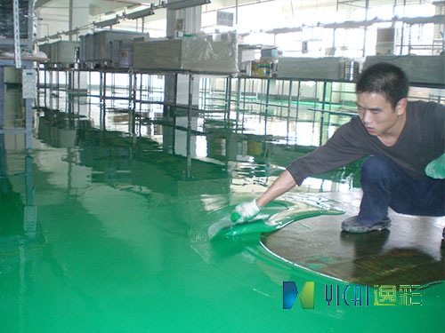 环氧自流平施工中